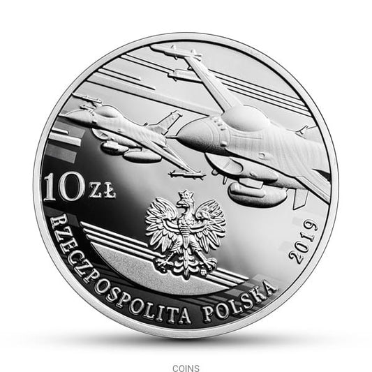 10 zł 100-lecie polskiego lotnictwa wojskowego