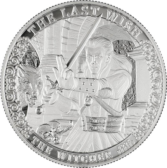 1$ OSTATNIE ŻYCZENIE - WIEDŹMIN BU 1oz Ag999,9
