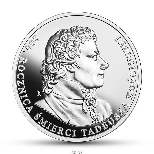 10 zł 200 rocznica śmierci Tadeusza Kościuszki