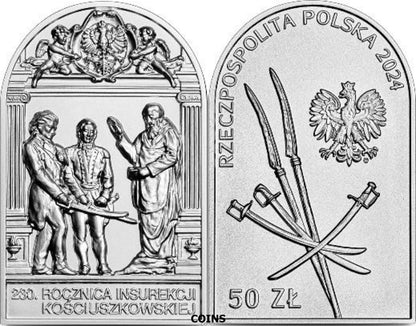 50 zł 230. rocznica insurekcji kościuszkowskiej