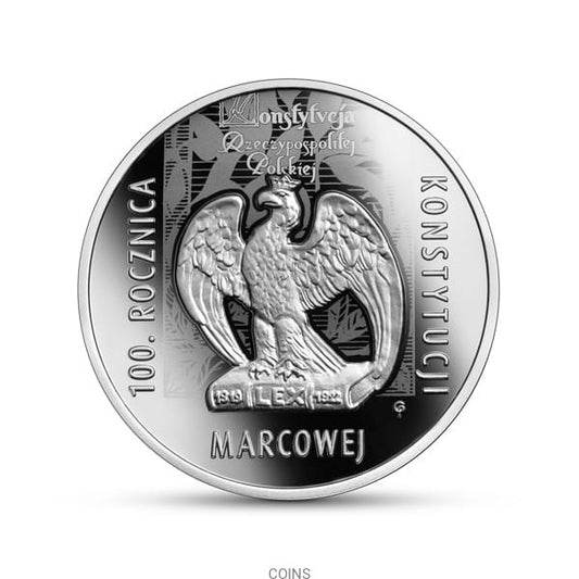 10 zł 100 rocznica Konstytucji marcowej