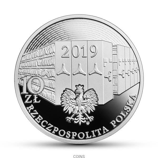 10 zł Dekret o archiwach państwowych